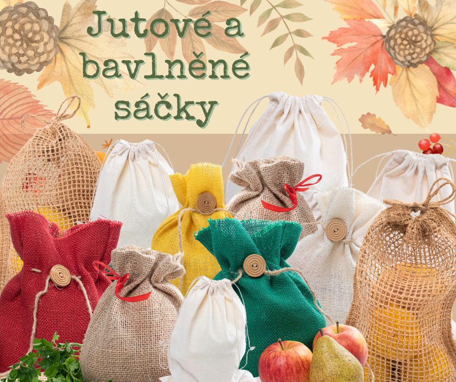 Jutové a bavlněné pytlíky - skvělé na bylinky i ořechy - FOKUS-H s.r.o.